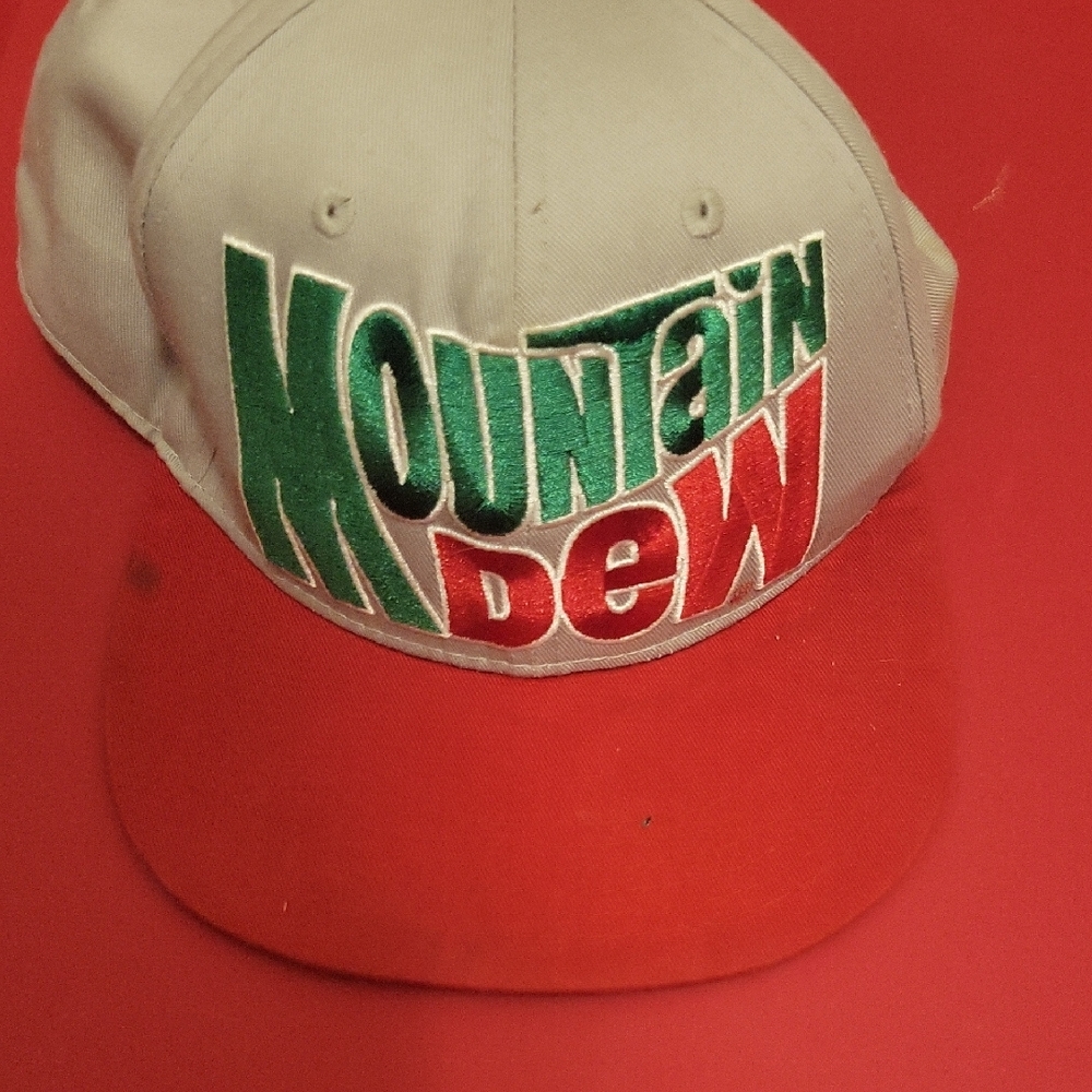 Pepsi Mountain Dew Red and Green Hat